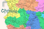 map of Armenia